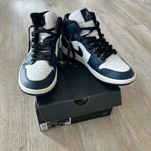 Mens Air Jordan 1 Mid Armory Navy - 554724-411 - 9
